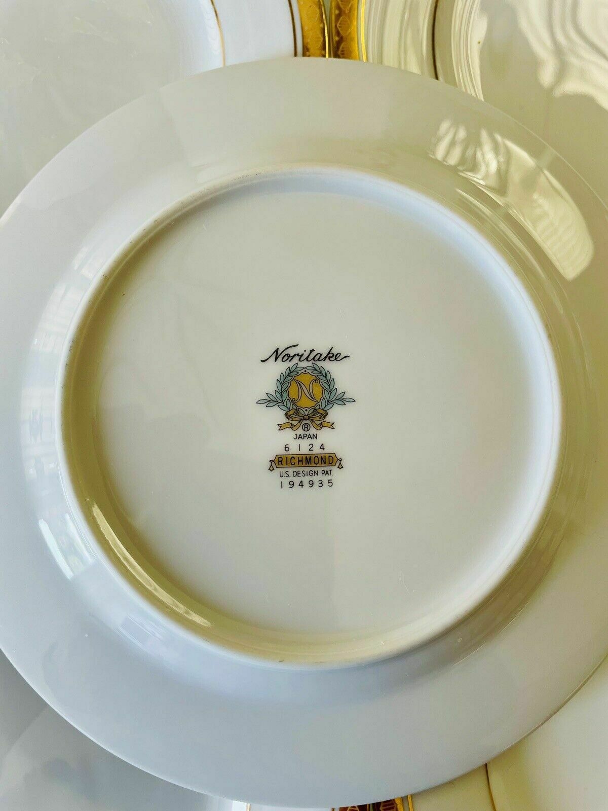 photo for sale Noritake Richmond Pattern Porcelain, 5 Side Plates, 1 Dinner Plate, 1 Saucer 60s