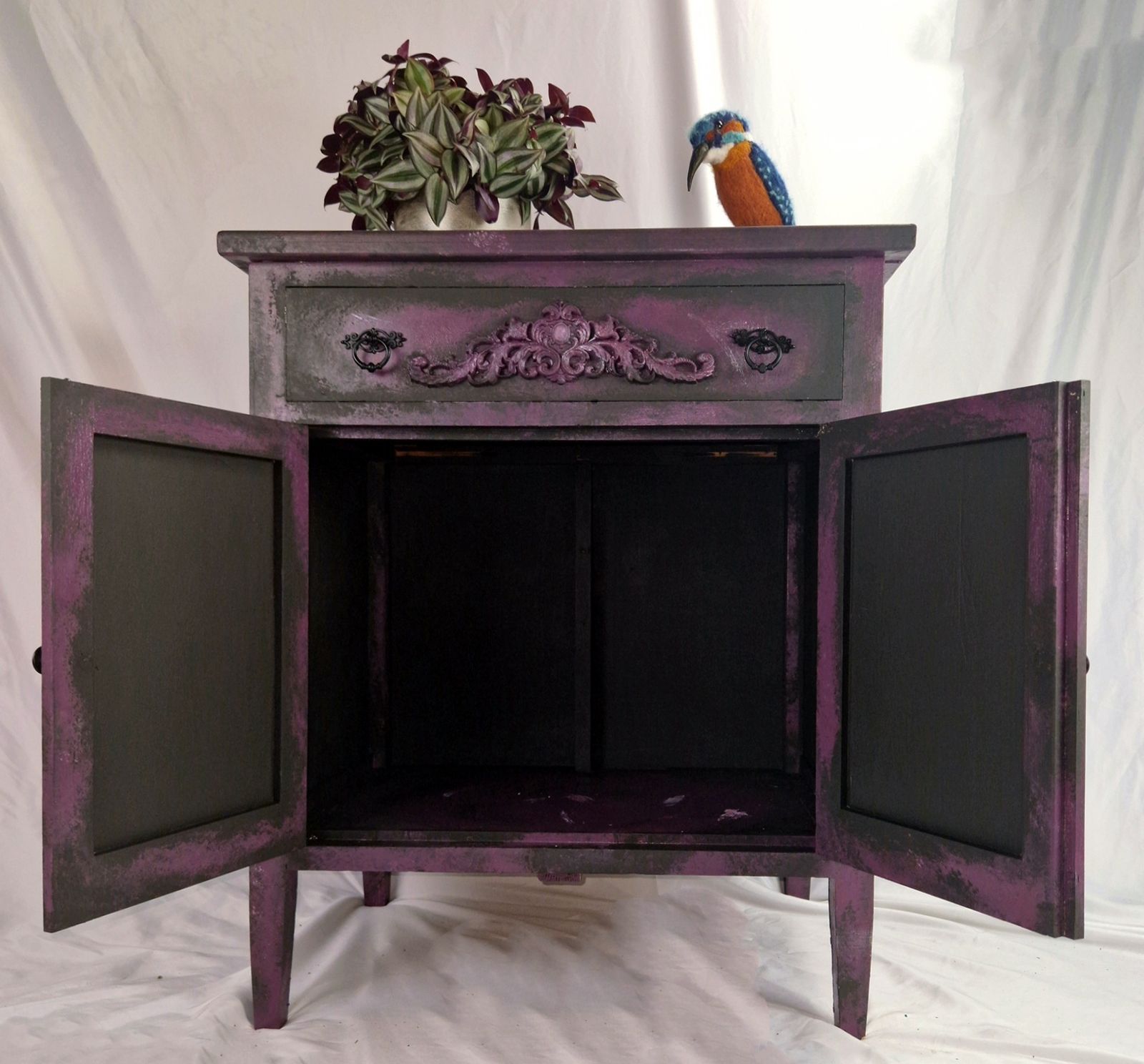 Gothic Sideboard With Floral Outlays • Handmade Furniture By Ripleys Nest photo 299.99