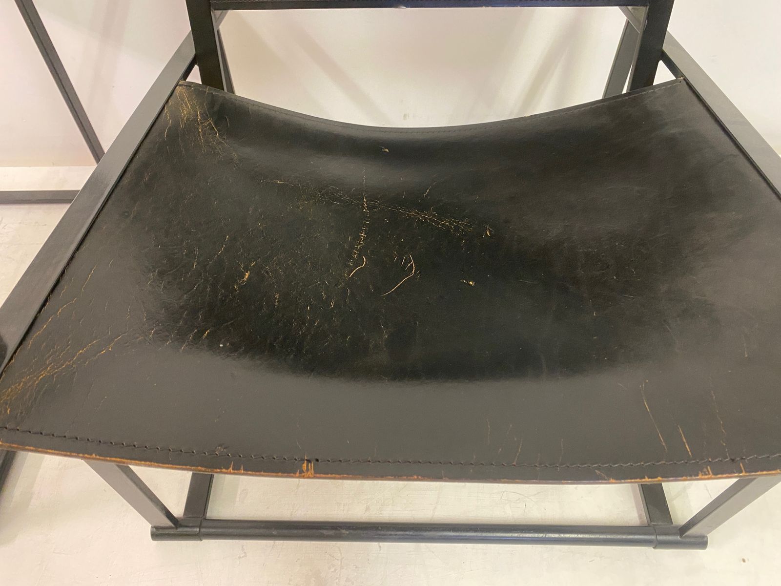 Black Leather Fm62 Chair And Cube For Pastoe By Radboud Van Beekum photo vinterior