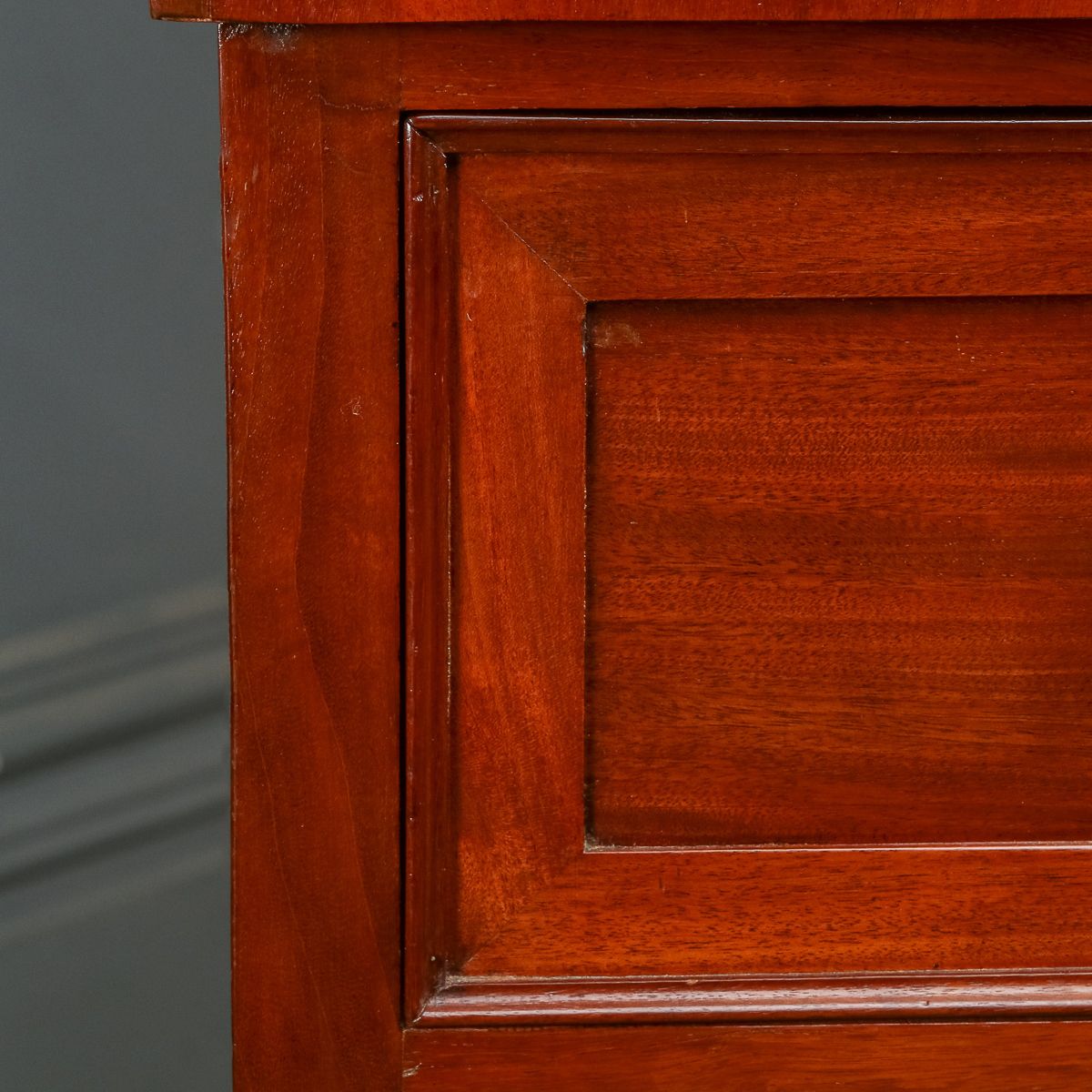 Furniture English William IV Mahogany Secretaire Bureau Desk Chiffonier (Circa 1835) photo