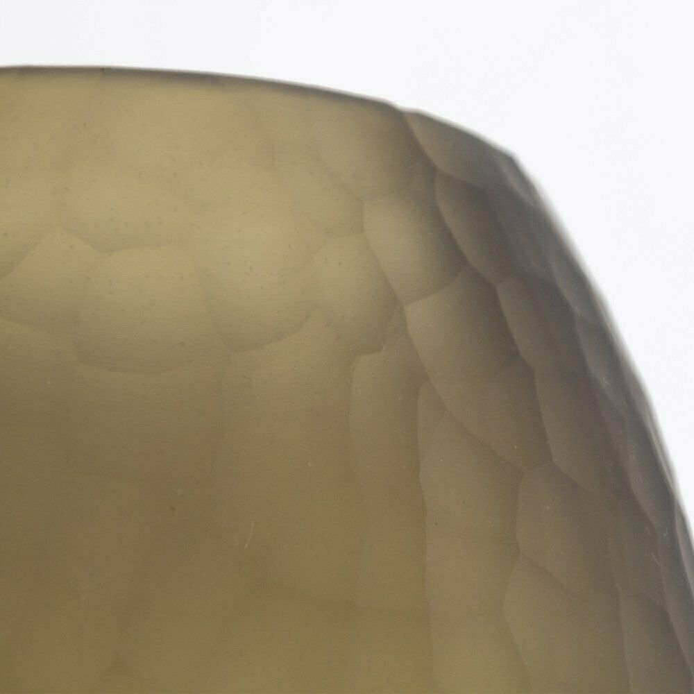 Italian Murano Glass Vase In Moka Color photo buy
