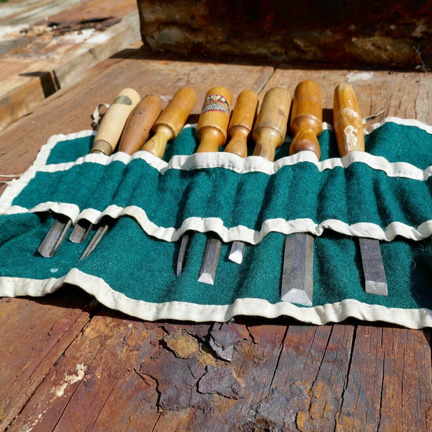 Set Of Sheffield Woodworking Chisels + Gouges photo Home Decor