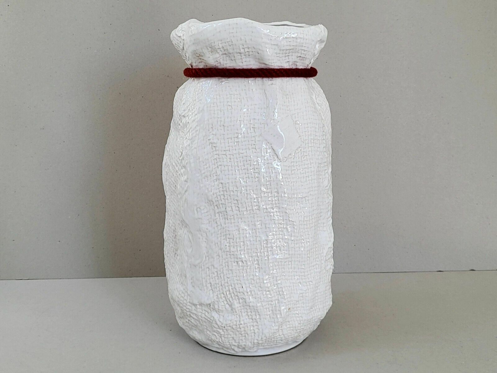 Vintage Vase 1960 Bay Keramik Giant Jute Bag West Germany Ceramic 60s 1960s photo 320.0