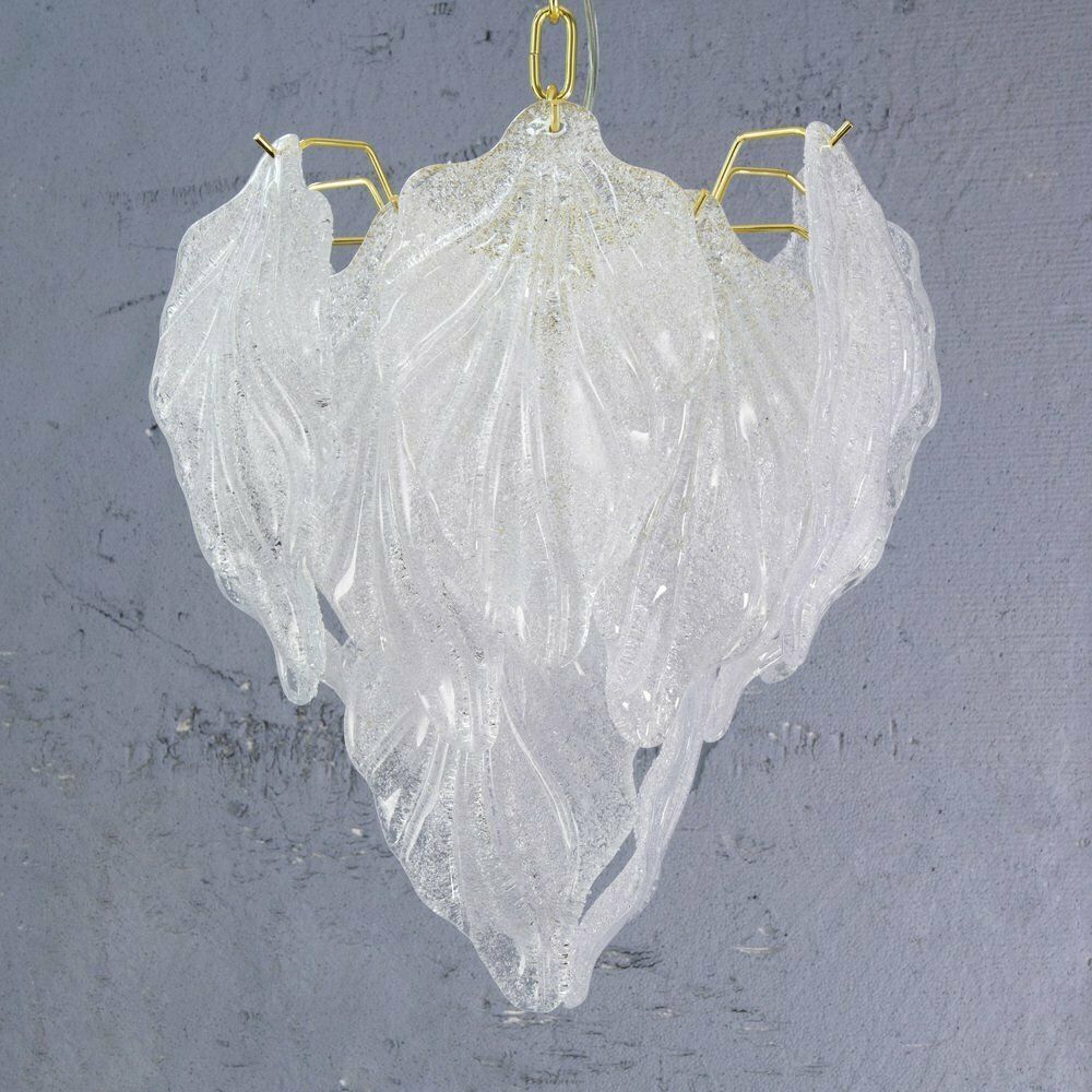 Suspension With Leaves In Murano Glass, Italy, 90s photo vinterior