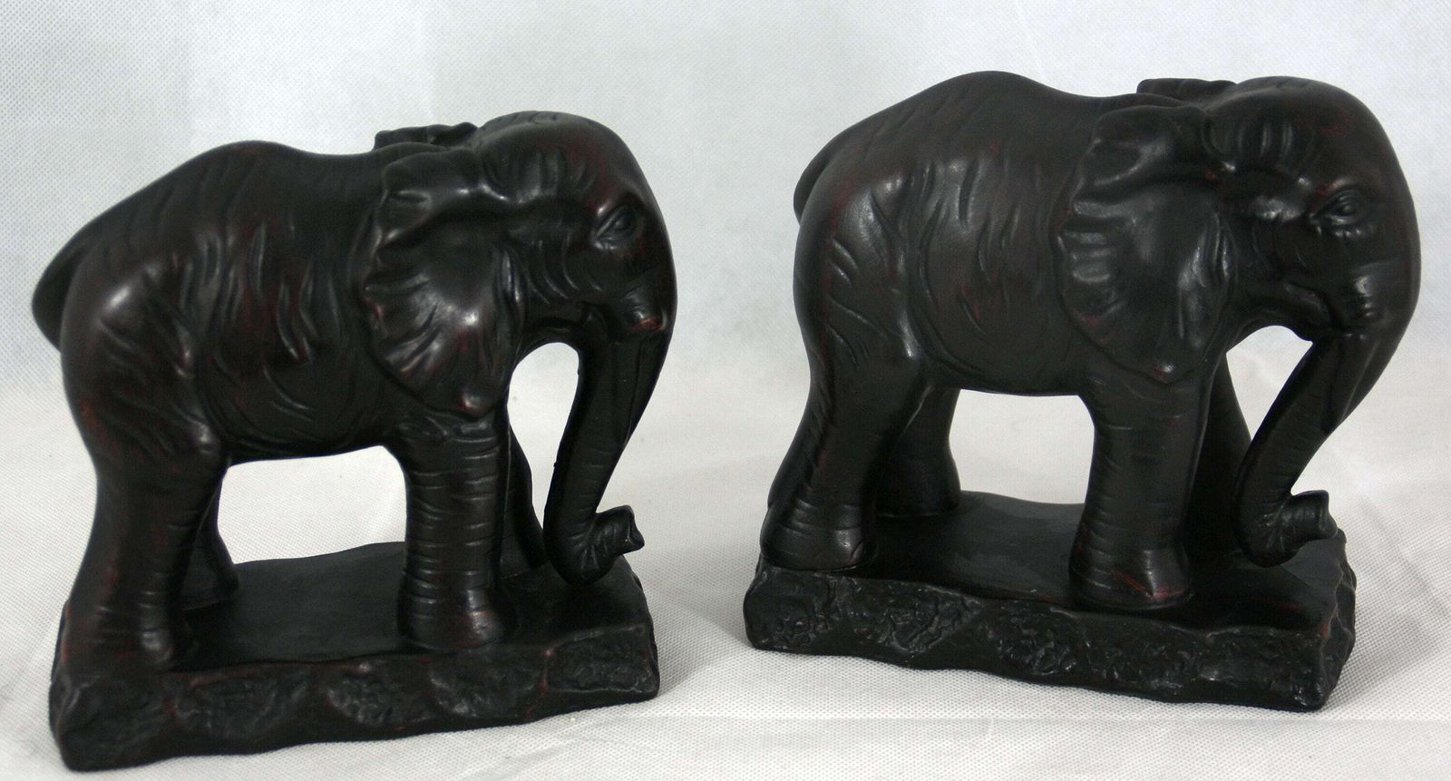 Pair Of Vintage Decorative Elephants   A Symbol Of Strength, Wisdom And Loyalty photo furniture