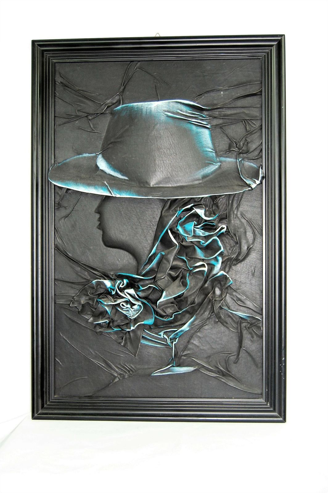 3d Leather Painting, Wall Art, Textured Painting, Unique Gift photo Art