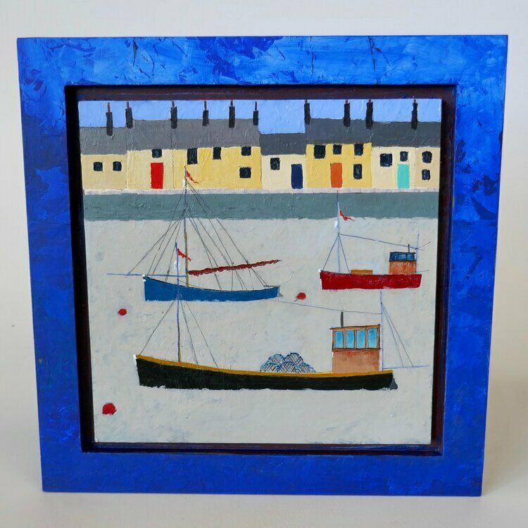 St Mawes Fishing Boats St Ives Naive