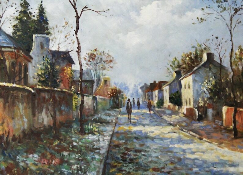 A Street In A Typical Spanish Village. photo for sale