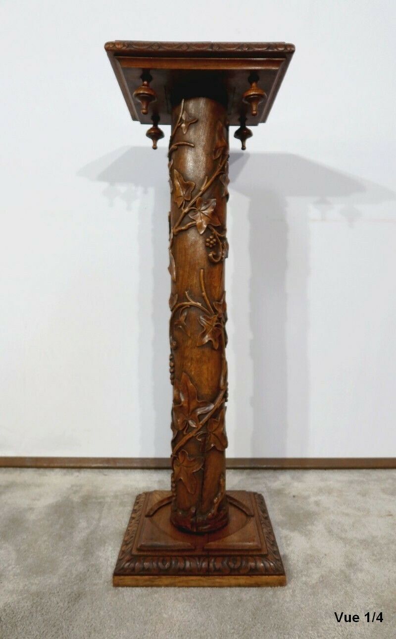 1650.06 Oak Column, Art Nouveau – 1920 photo
