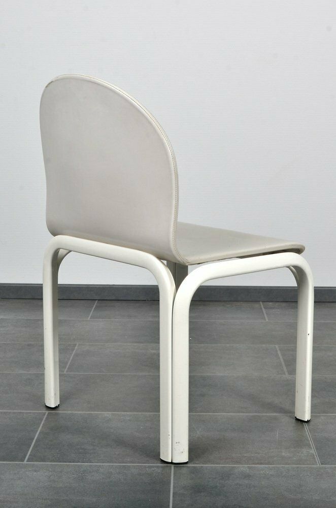 Orsay Dining Set In Leather By Gae Aulenti For Knoll 1970s Set Of 7 photo vinterior