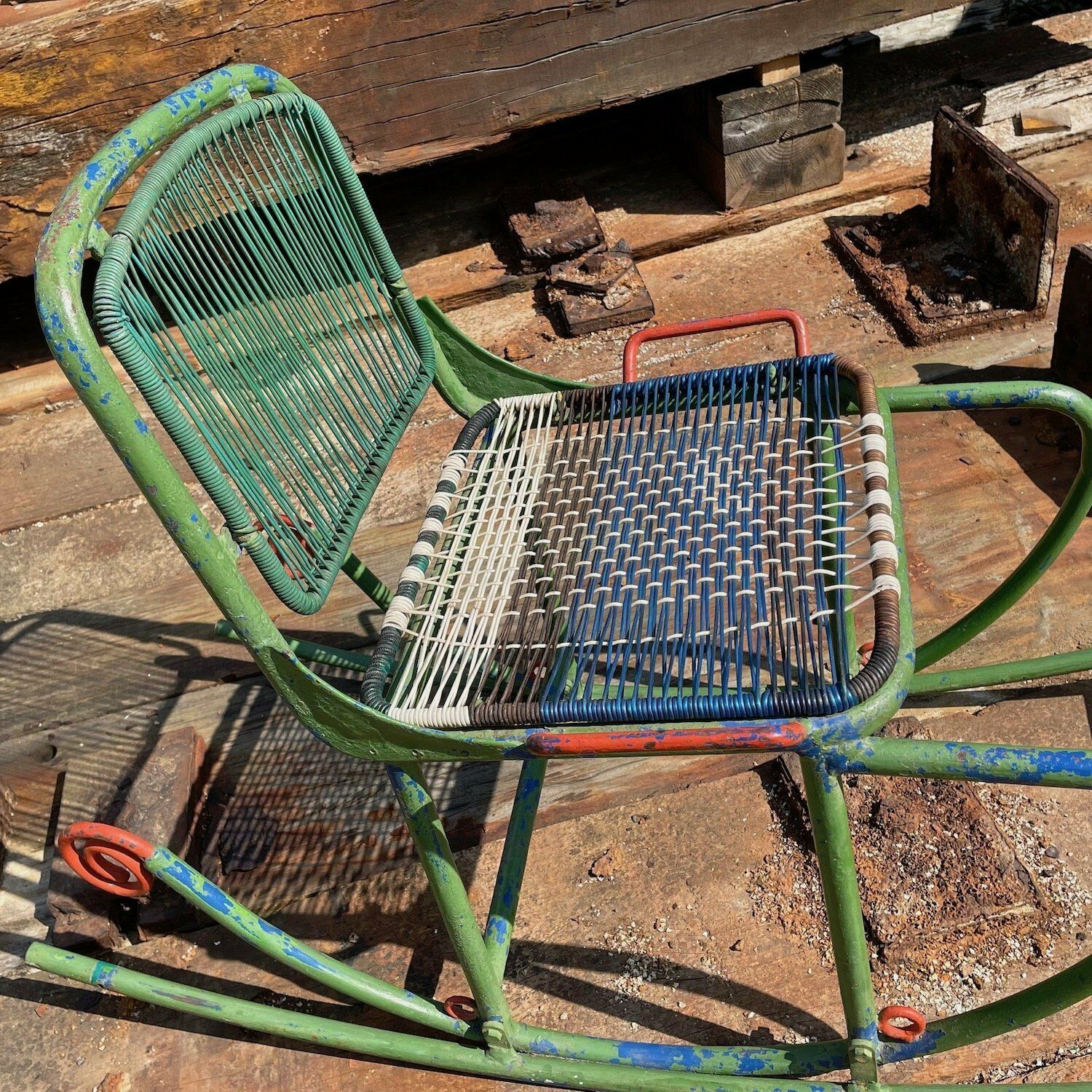 Mid Century Folk Art Rocker, Mid 20th Century photo furniture