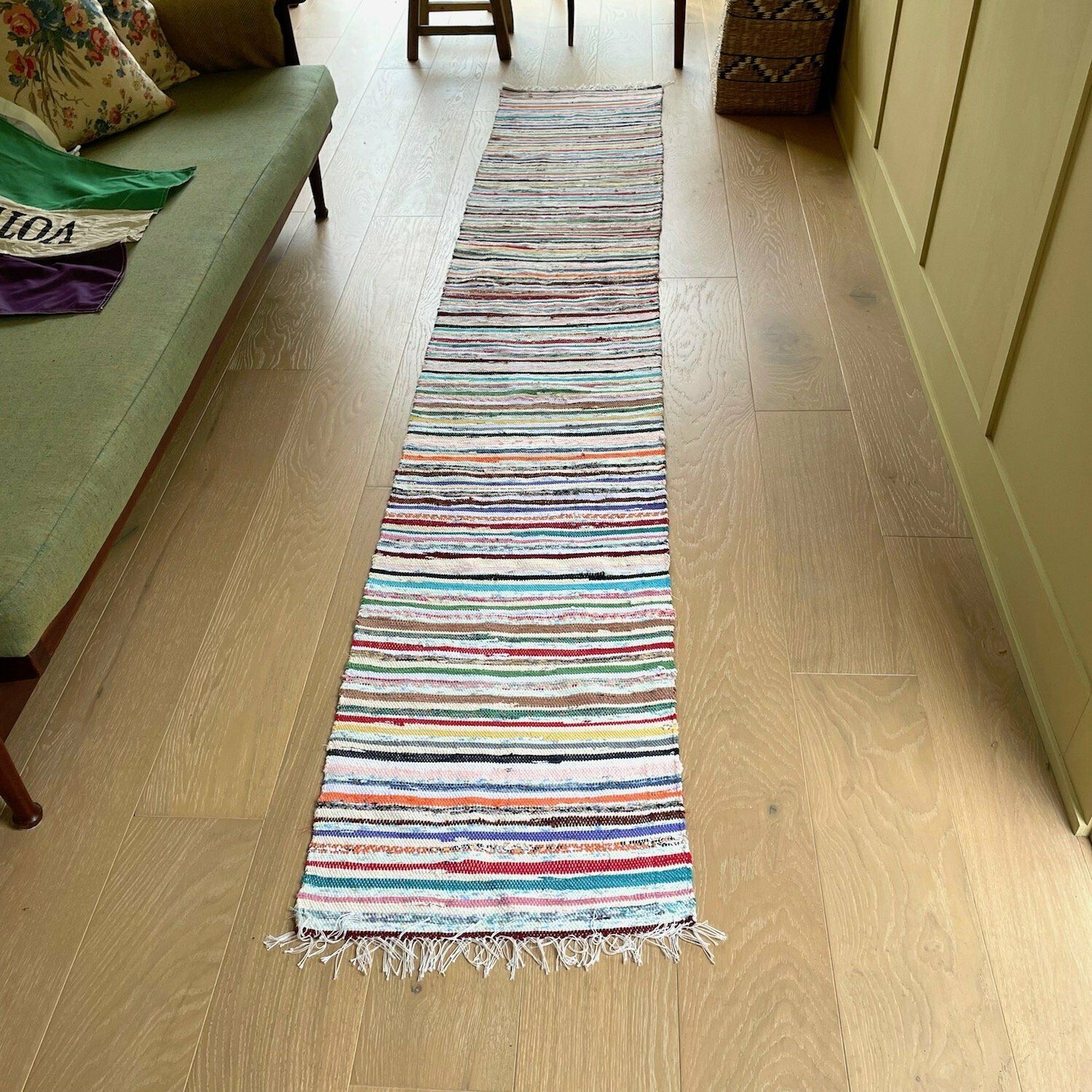1950s Vintage Swedish Rag Rug