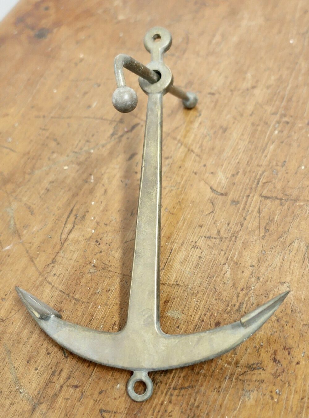 Bronze Yacht Anchor, Desk Ornament photo for sale