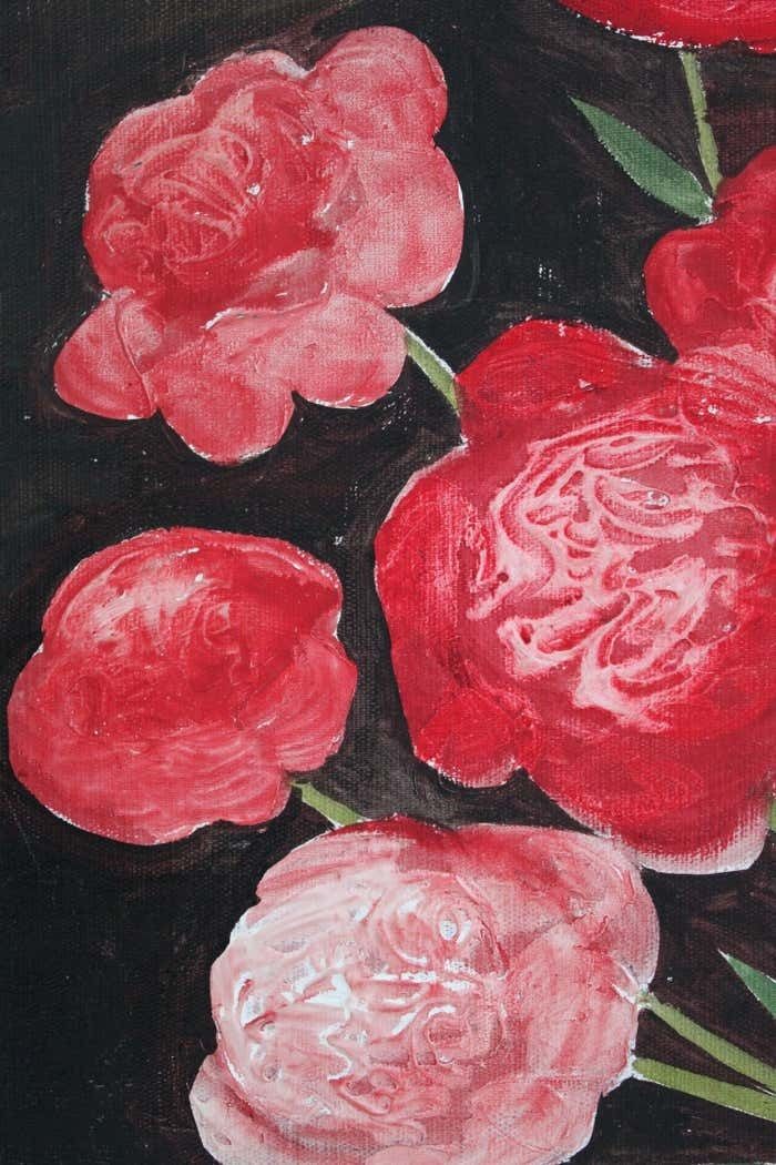 Laimdots Murnieks Peonies 1975. Oil On Canvas, photo vinterior