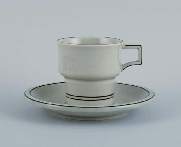 Jens Harald Quistgaard Bing And Grøndahl Colombia Four Coffee Cups With Saucers photo for sale