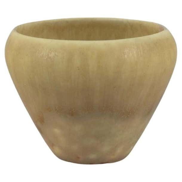 Carl Harry Stålhane For Rörstrand  Ceramic Vase With Hare Fur Glaze Mid 20th C