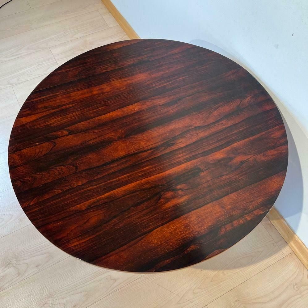 Art Deco Round Side Table, Rosewood Veneer, France Circa 1930 photo buy