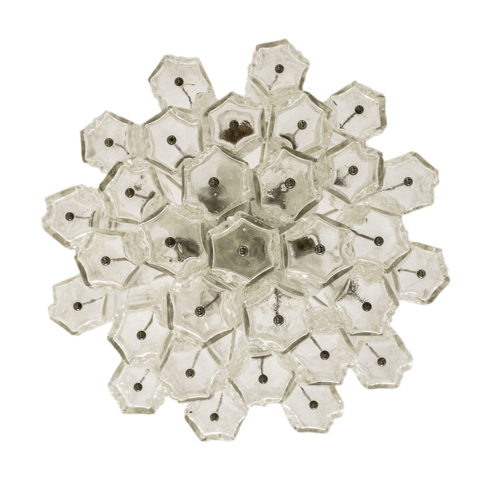 Mid Century Modern Handcrafted Venini Glass Chandelier, Italy, 1960 photo 2574.0