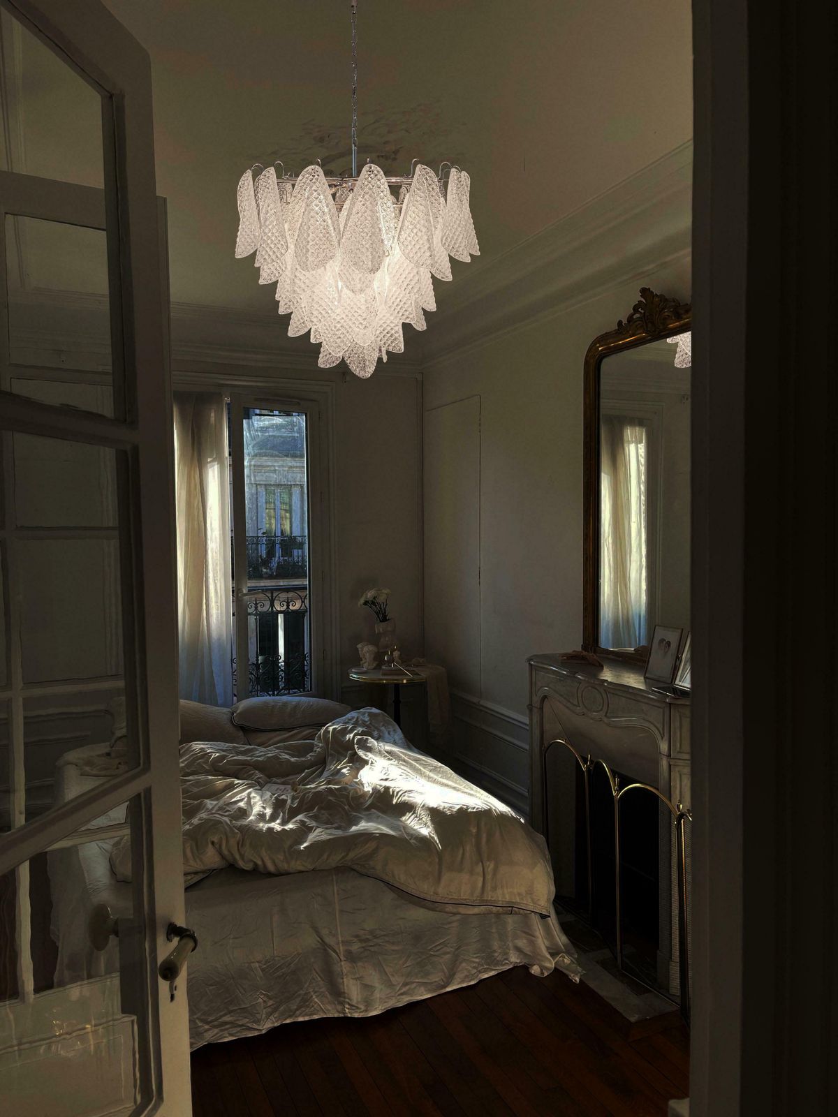 Beautiful Italian Vintage Murano Chandelier  57 Glass Rondini photo vinterior