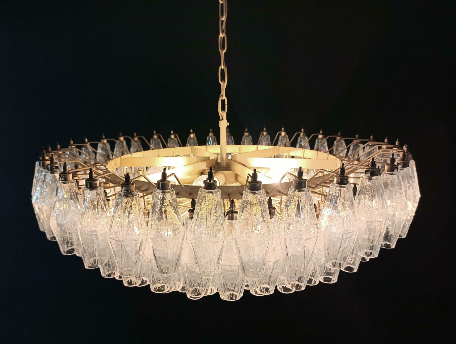 photo buy Beautiful Murano Glass Chandelier  185 Iridescent Glasses