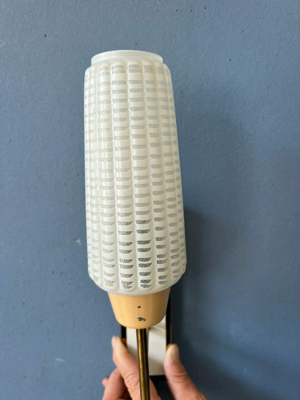 photo for sale Mid Century Wandlamp | Glazen Wandlamp | Scandinavische Lichtarmatuur