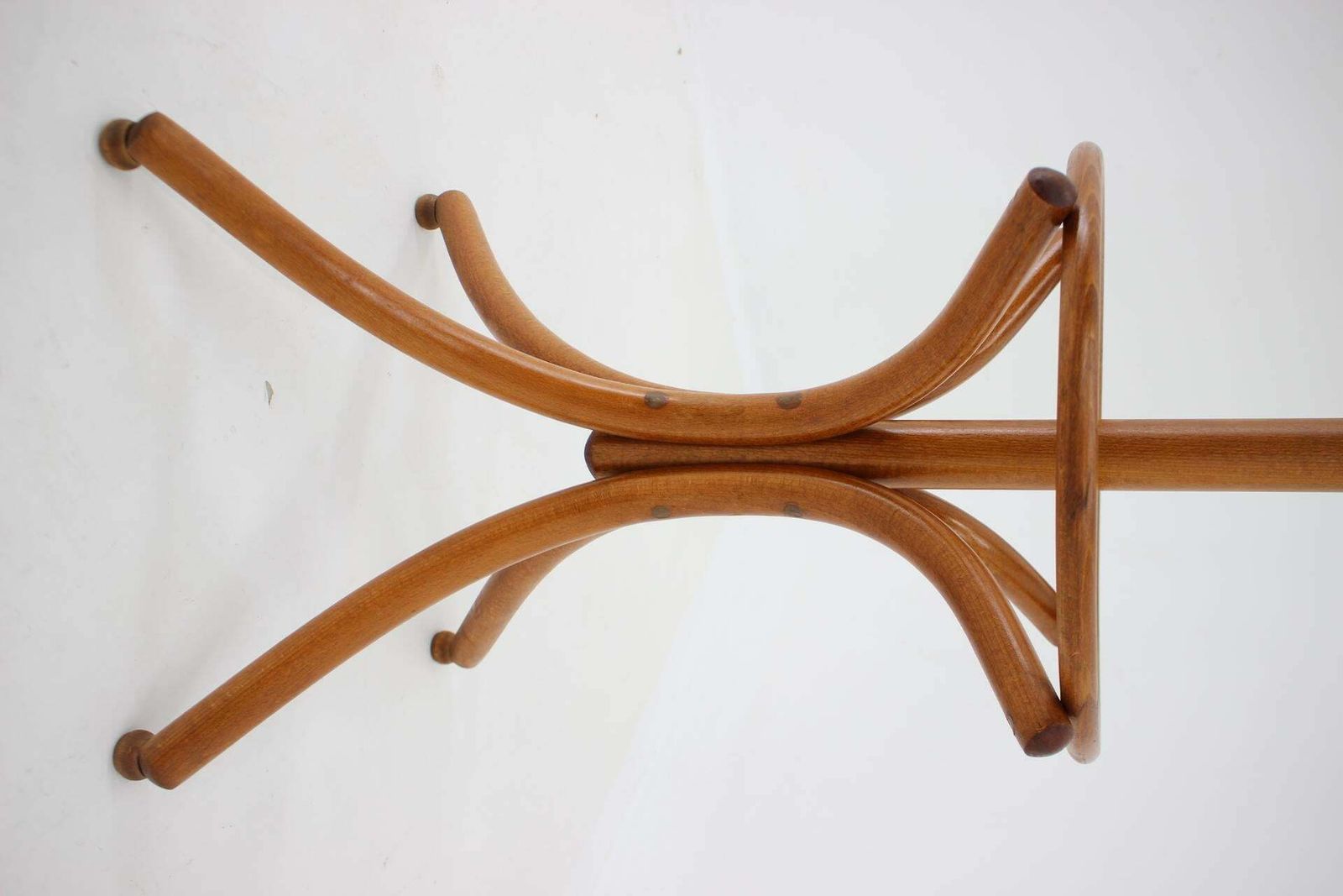 1980s Beech Coat Hanger By Tonne, Czechoslovakia photo buy