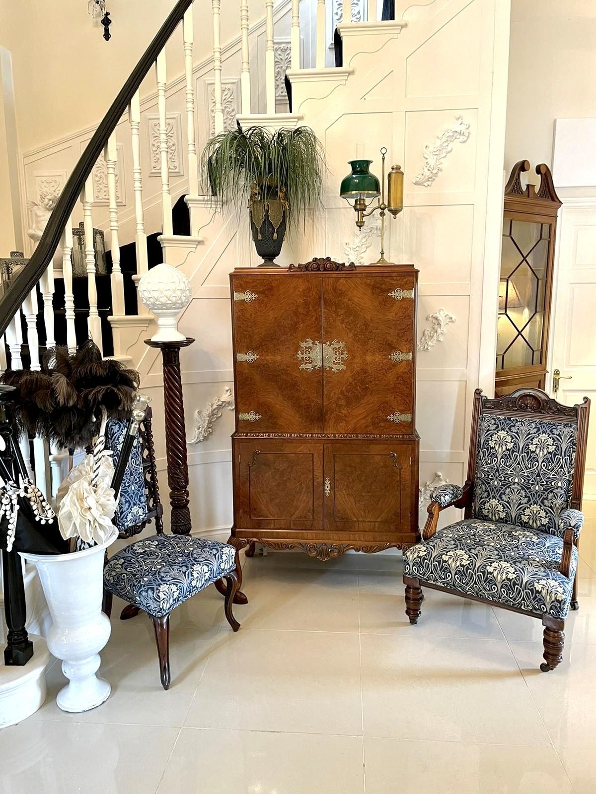 Outstanding Quality Antique Burr Walnut Cocktail Cabinet photo buy