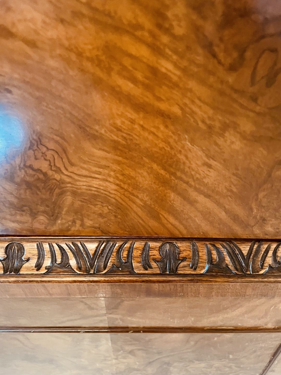 photo for sale Outstanding Quality Antique Burr Walnut Cocktail Cabinet