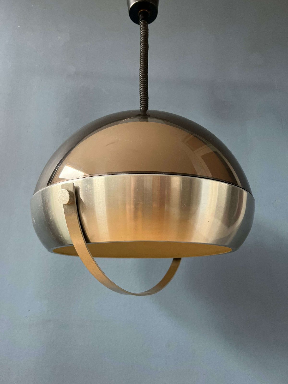 Mid Century Space Age Hanglamp | Lakro Hanglamp | Jaren 70 Op En Neerlamp