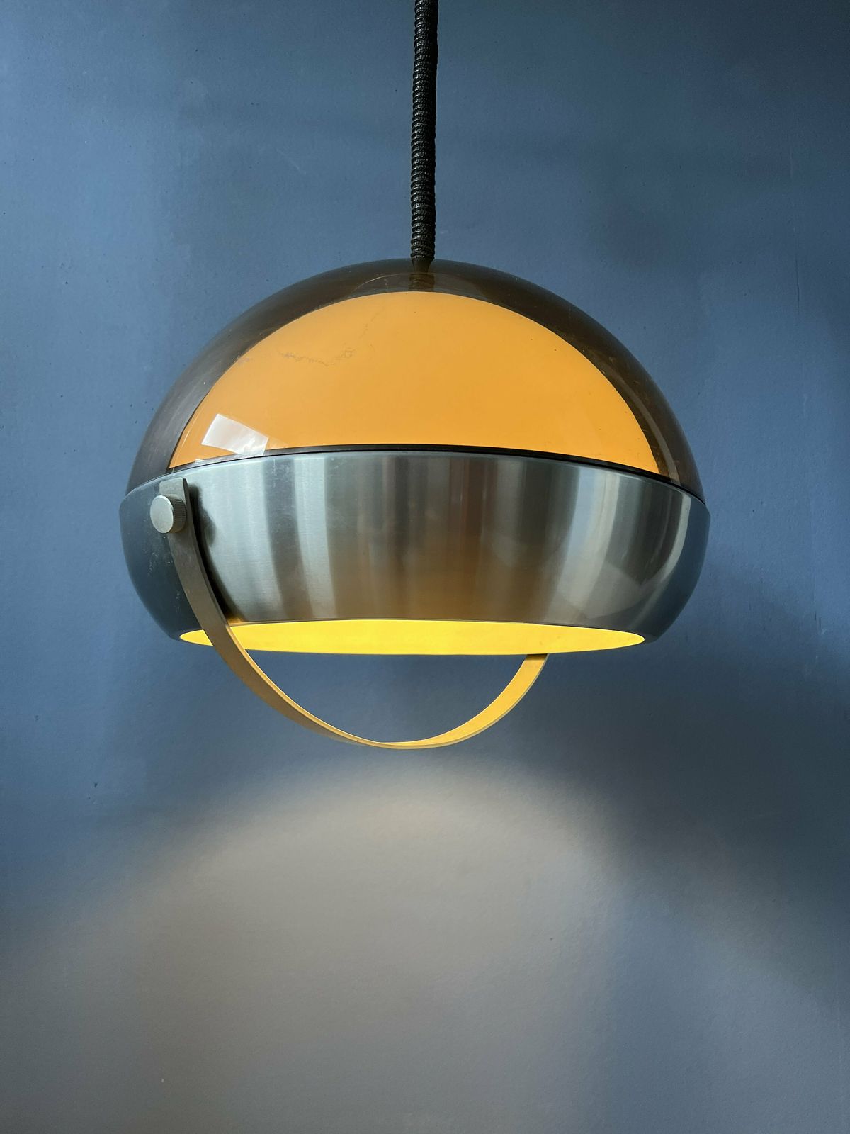 Mid Century Space Age Hanglamp | Lakro Hanglamp | Jaren 70 Op En Neerlamp photo 401.0