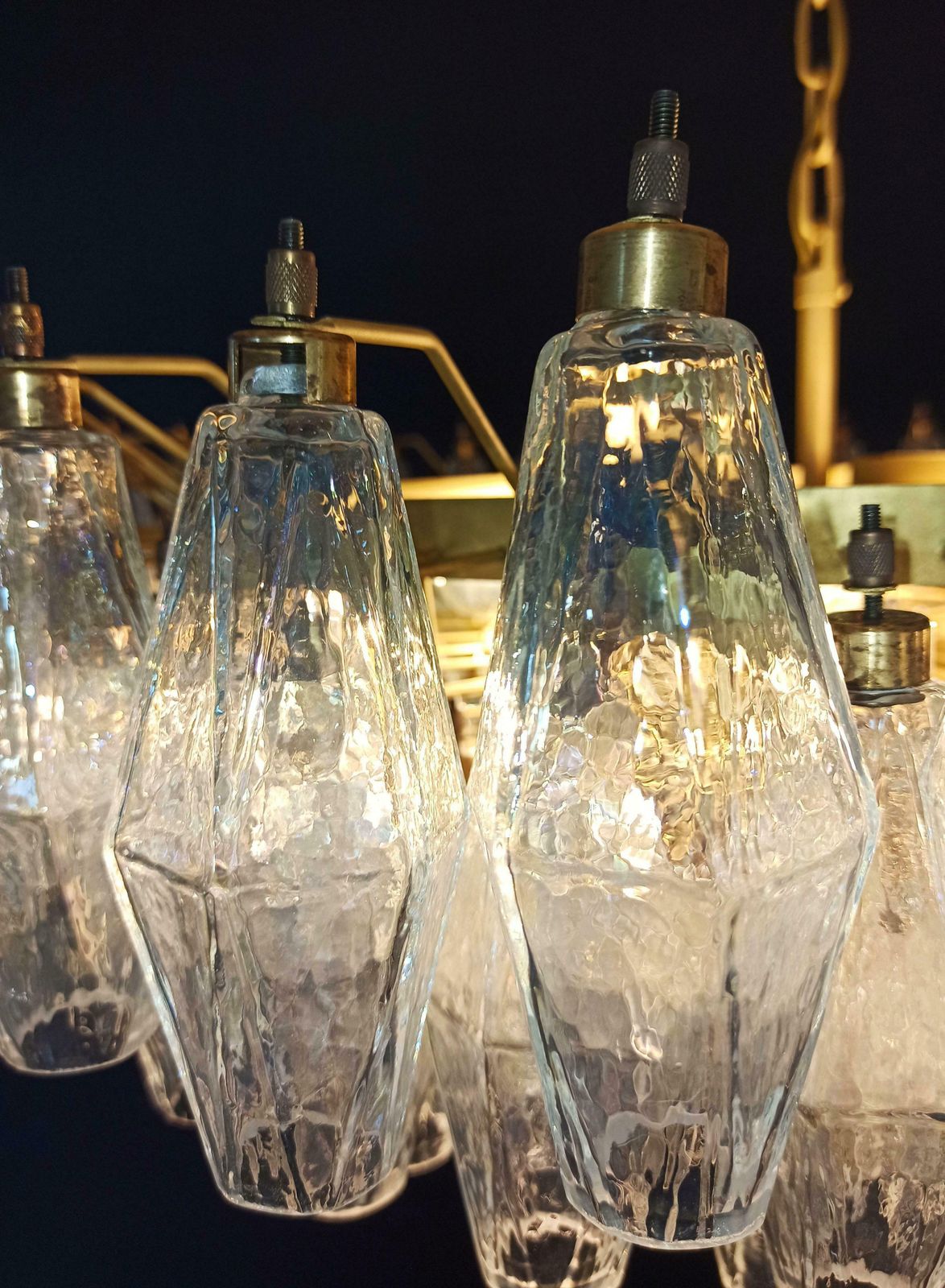Beautiful Murano Glass Chandeliers   185 Iridescent Glasses photo vintage