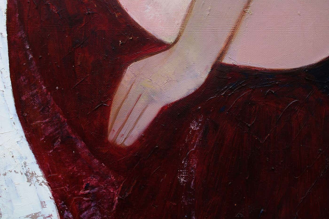 Laimdots Murnieks Seated 1974. Oil On Canvas photo Art