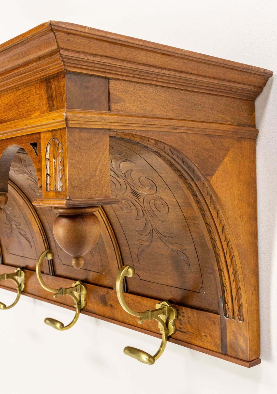 French Walnut And Bronze Coat & Hat Rack Louis XIII Style, French, Circa 1900 photo buy