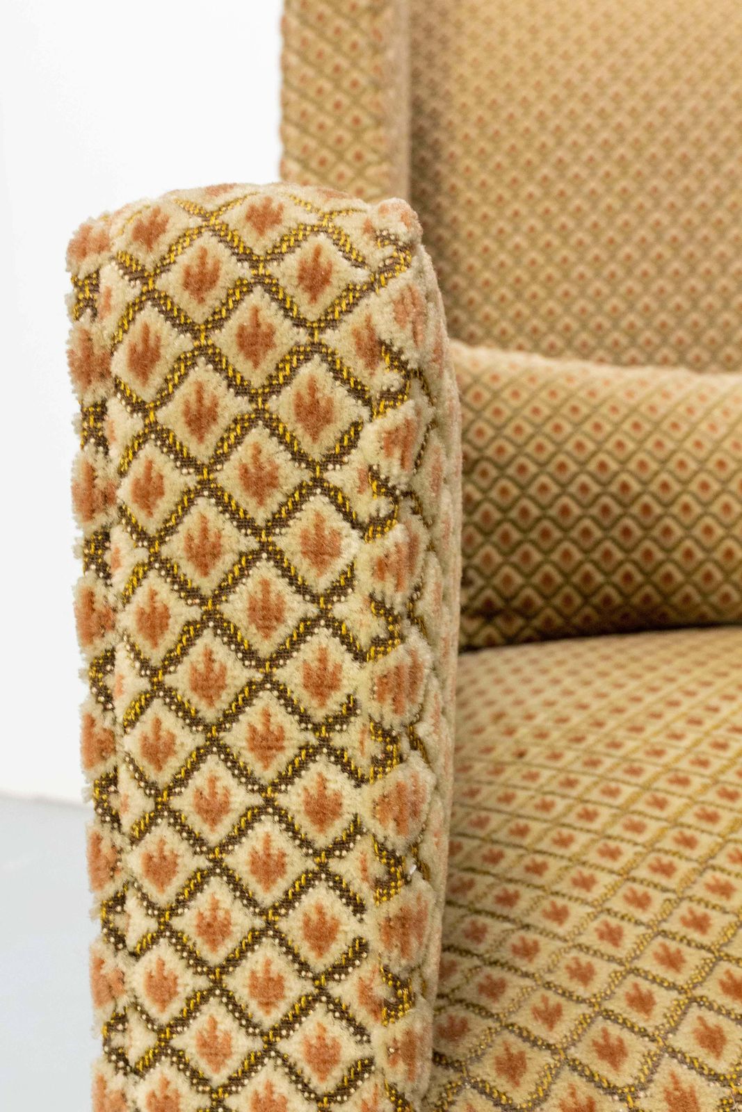 1890.0 Antique Armchair Fauteuil Napoleon III Upholstery And Beech French 19th Century photo