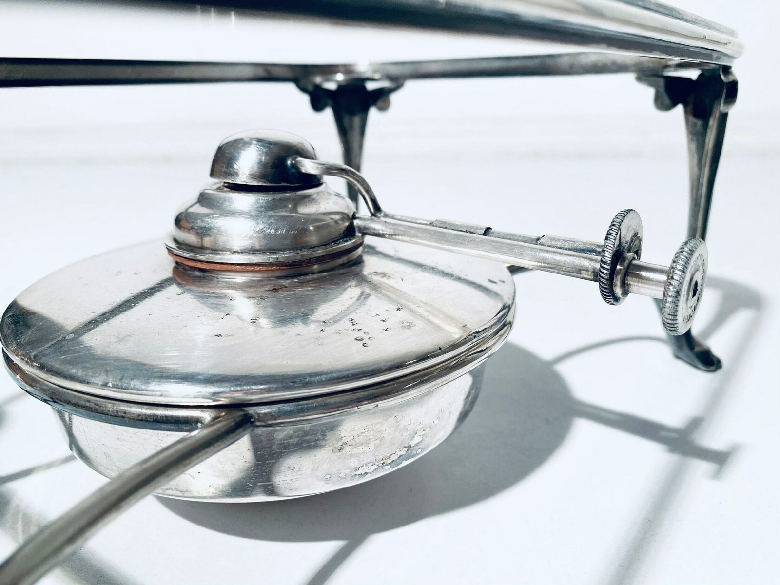 photo furniture Mappin & Webb Ltd. Silver Plated Food Warmer / English Silverware Decor 1906