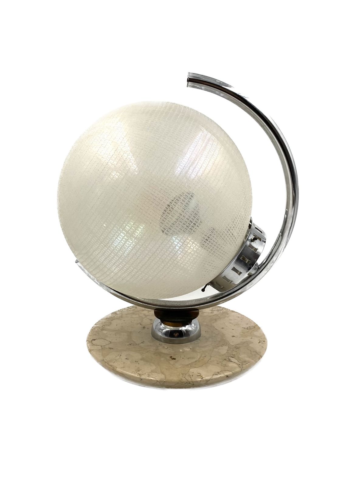 photo vinterior Murano Glass Spherical Table Lamp, Mazzega Italy 1970s