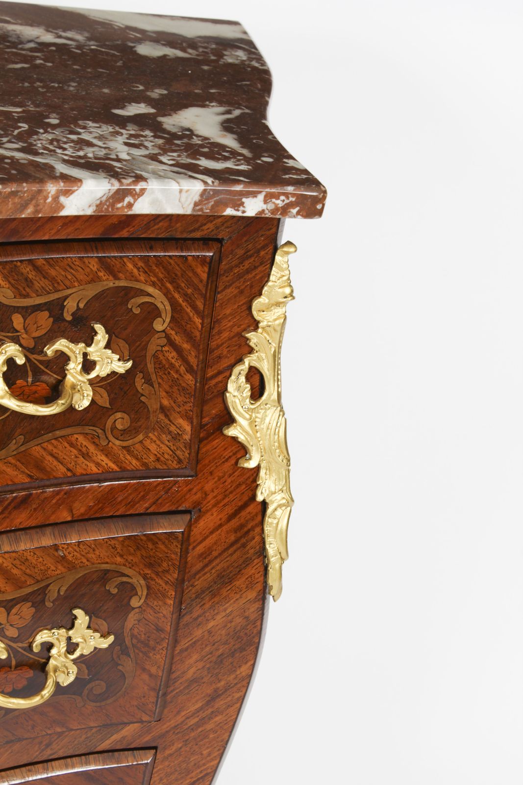 photo furniture French Louis Revival King Wood Walnut Marquetry Commode 19th Century