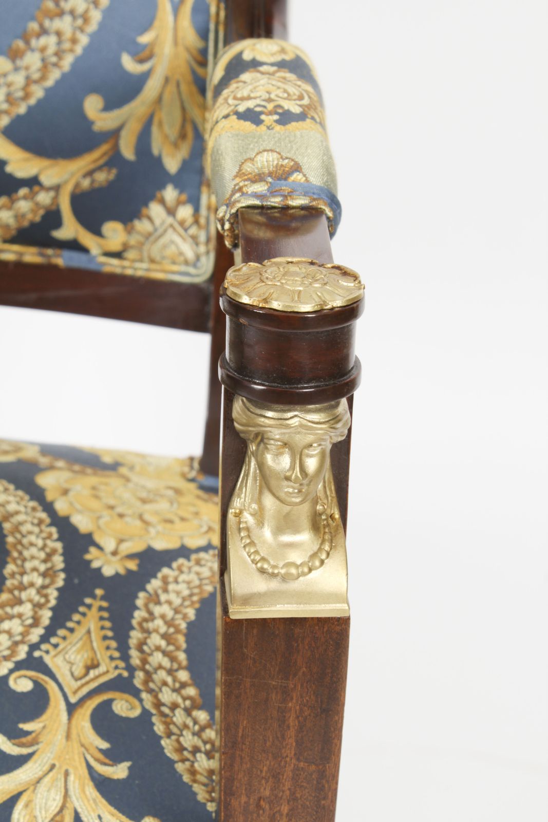 photo furniture Pair French Empire Revival Ormolu Mounted Armchairs C1870 19th C