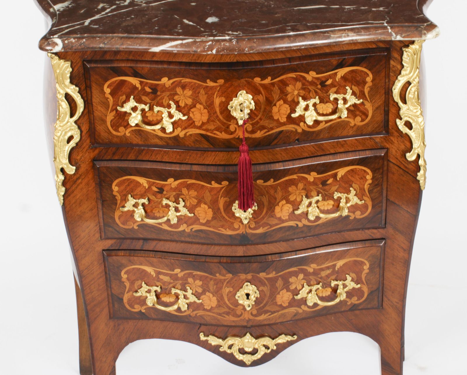 French Louis Revival Gonçalo Alvest Marquetry Commode 19th Century photo furniture