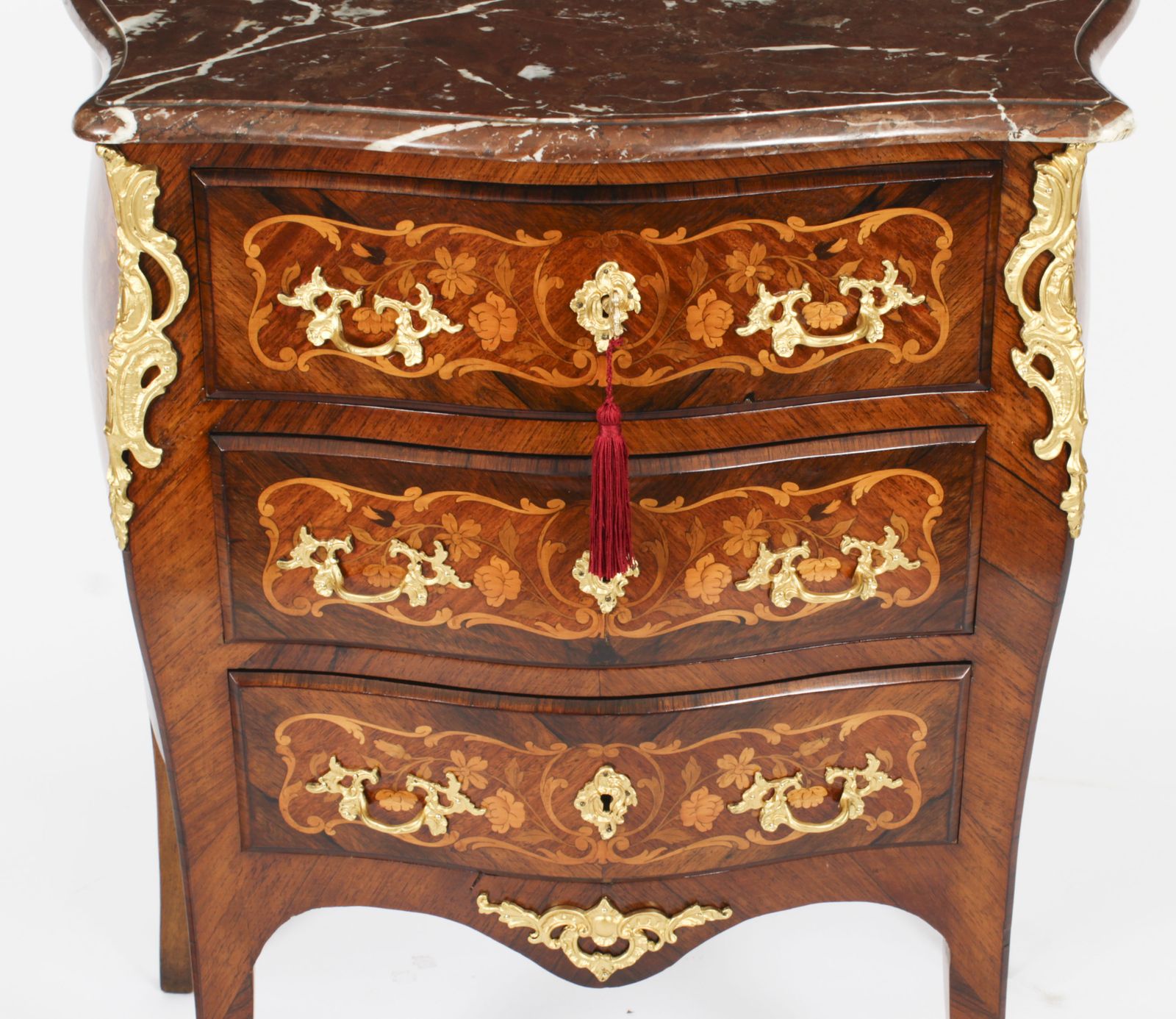 French Louis Revival Gonçalo Alvest Marquetry Commode 19th Century photo 2950.0