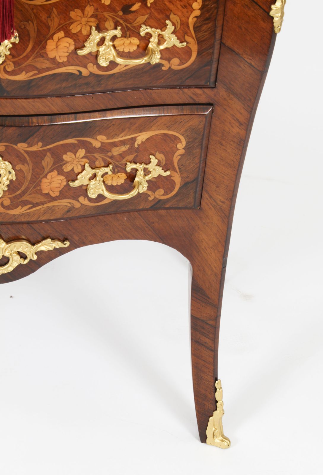 Furniture French Louis Revival Gonçalo Alvest Marquetry Commode 19th Century photo