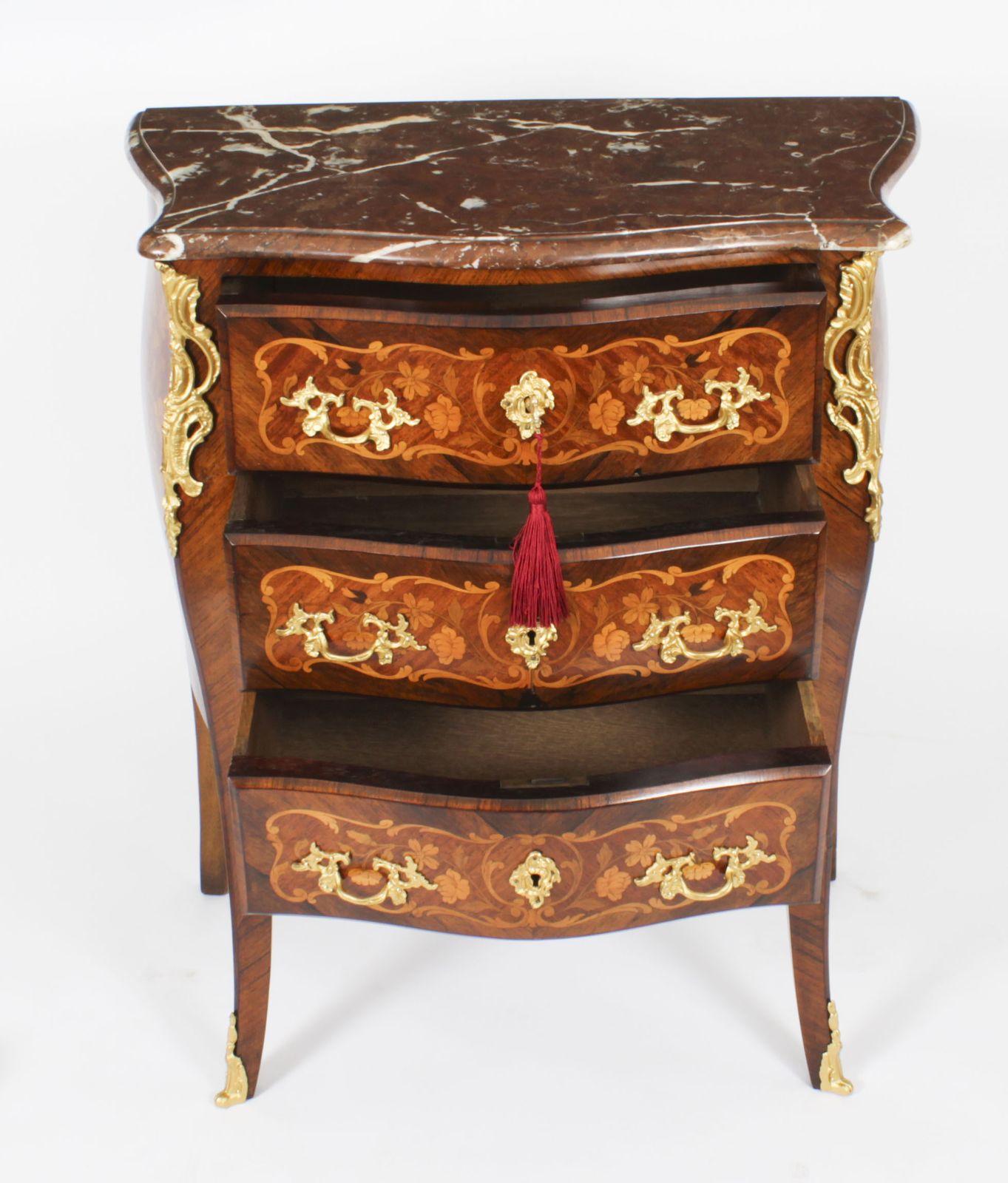 2950.0 French Louis Revival Gonçalo Alvest Marquetry Commode 19th Century photo