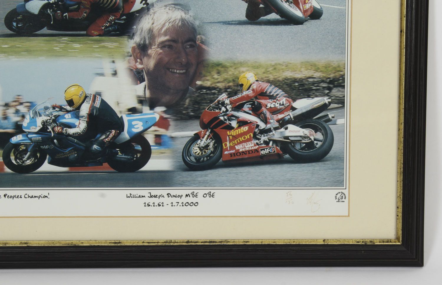 Vintage Print Of William Dunlop By Keith Martin Dated 2000 photo furniture