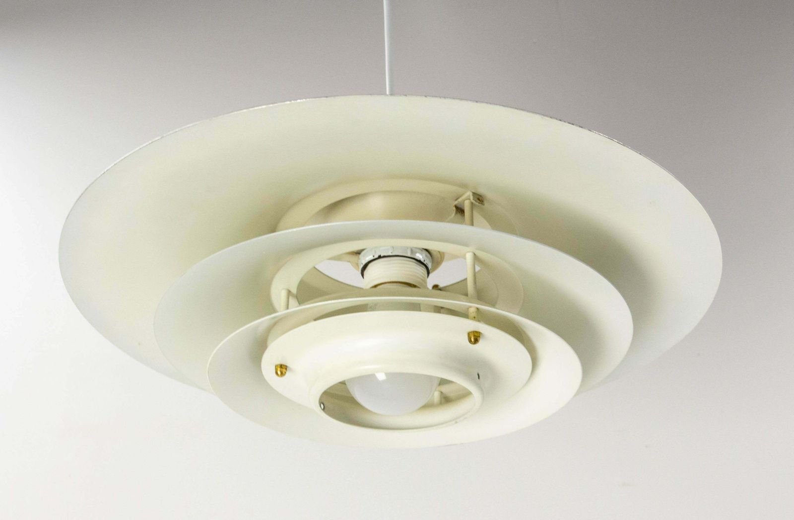 Danish Chandelier Tole Ceiling Pendant Lustre Louis Poulsen C. 1970 photo buy