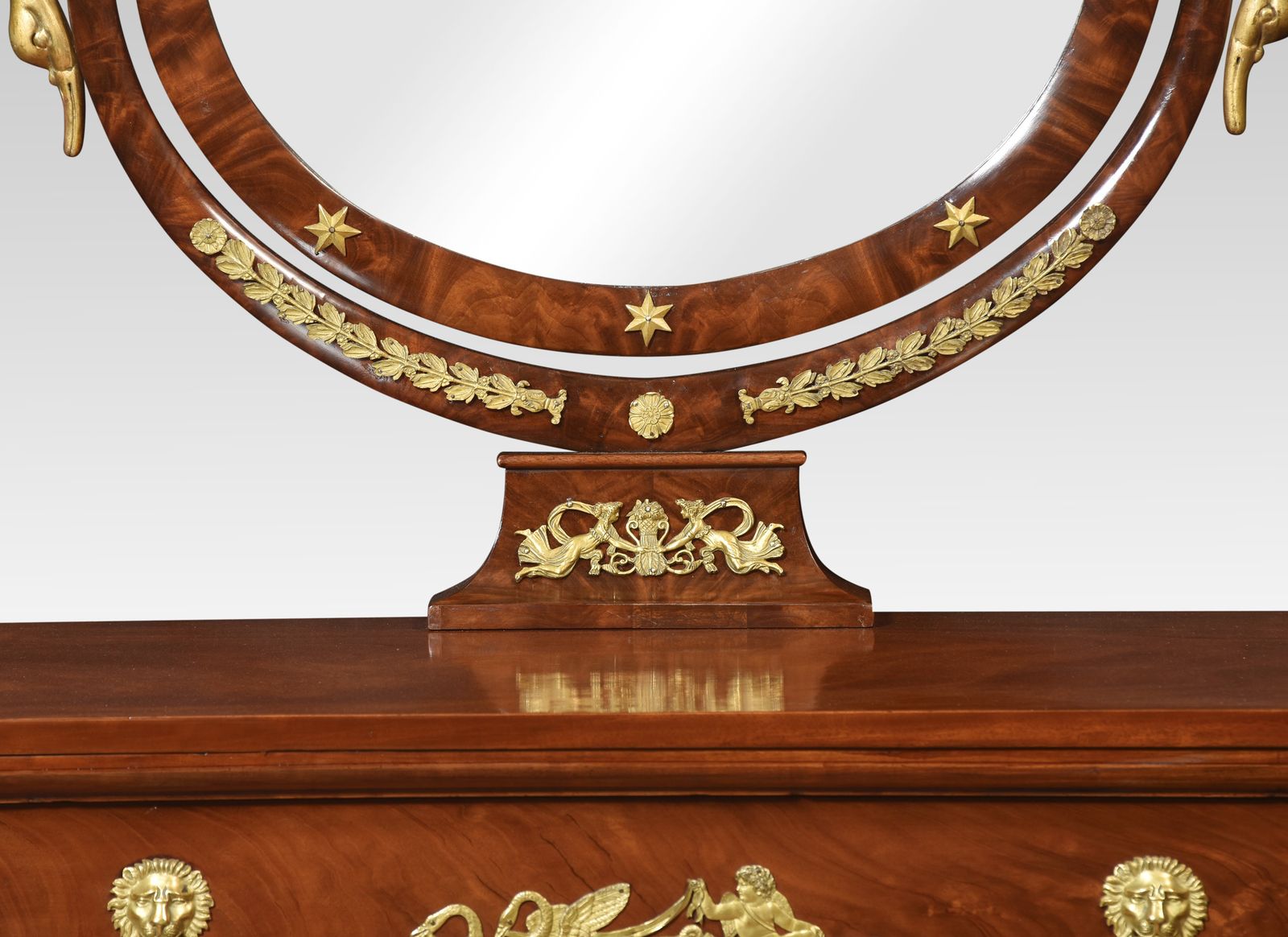 19th Century French Empire Mahogany Dressing Table photo buy