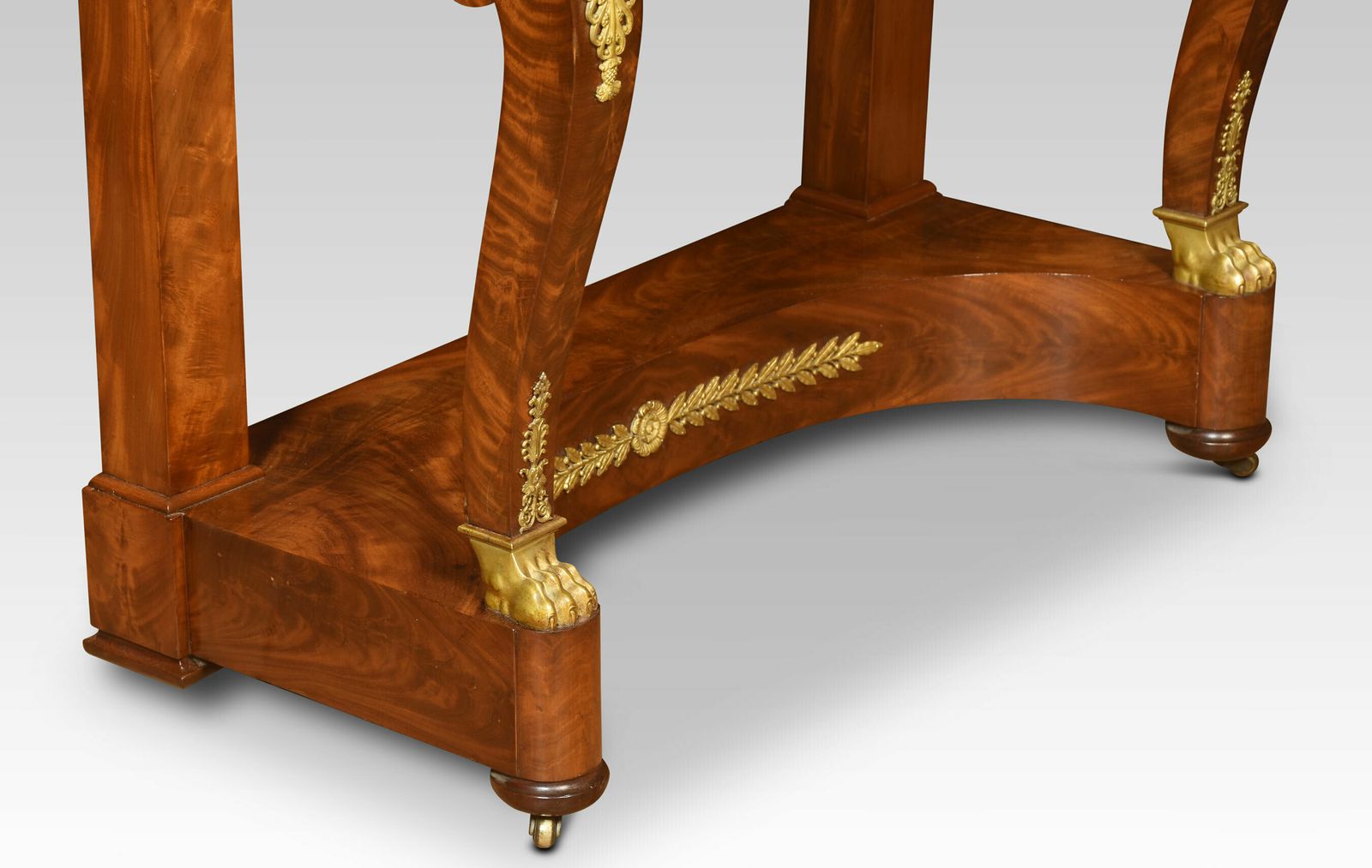 Furniture 19th Century French Empire Mahogany Dressing Table photo