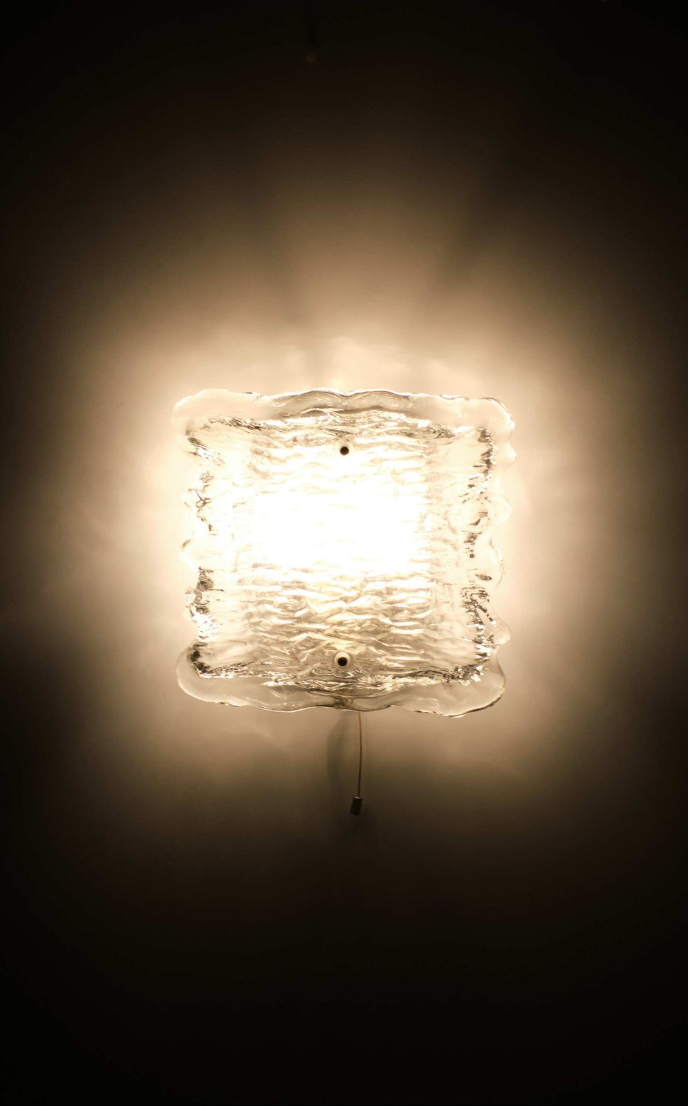 Peil & Putzler Chrystal Wall Lamp With Glass Shade, 1960s, Germany photo furniture