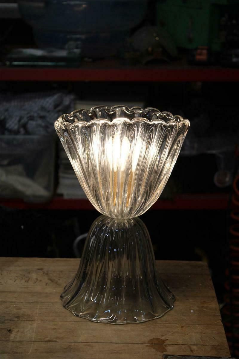 photo buy Mid Century Cup Table Lamp Barovier Murano Glass Made In Italy 1950s