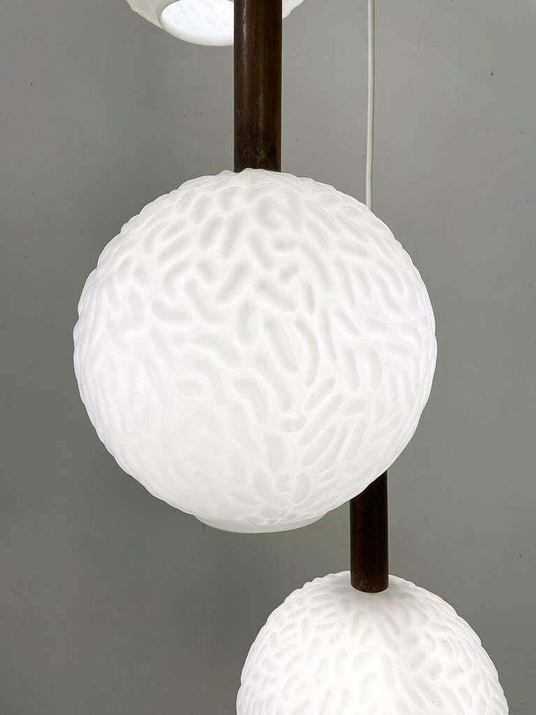 Mid Century Modern Italian Opaline Suspension Italy 1960s photo furniture