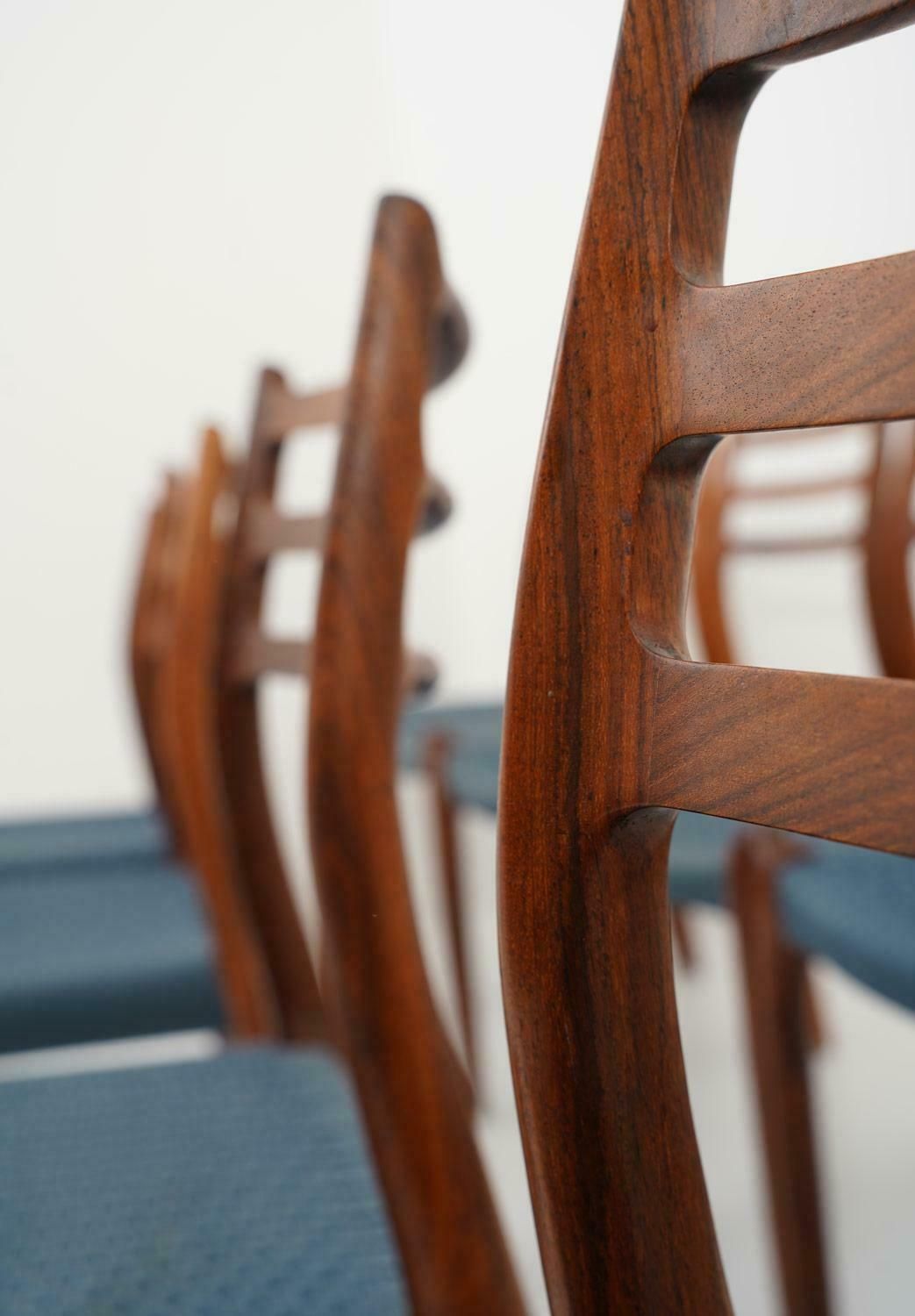 Scandinavian Midcentury Dining Chairs Model 78 By Niels Otto Møller photo buy
